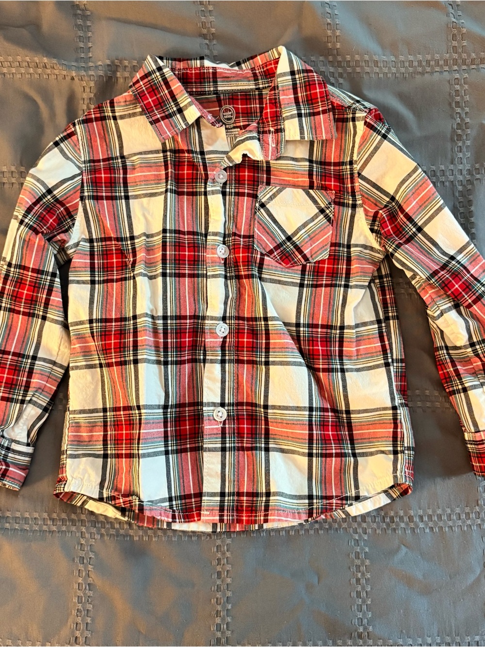 Toddler Wonder Nation Plaid Button Up